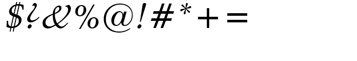 Schneidler Medium Italic Font OTHER CHARS