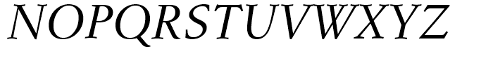 Schneidler Medium Italic Font UPPERCASE