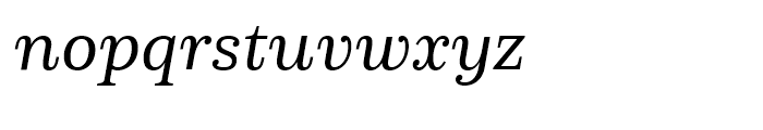 Schorel Normal Regular Italic Font LOWERCASE
