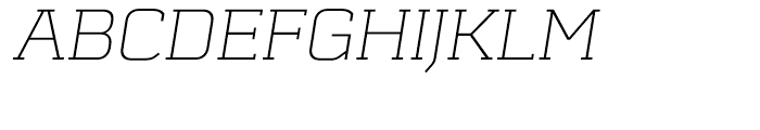 Schwager Thin Italic Font UPPERCASE