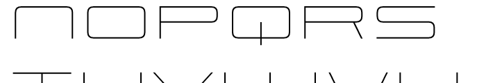 Scion 350R Thin Font UPPERCASE