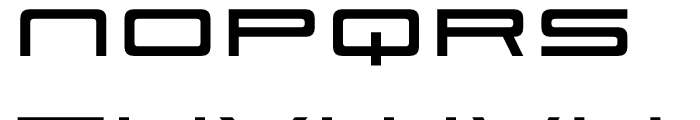 Scion 650R Bold Font UPPERCASE