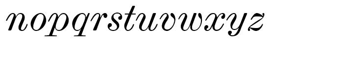 Scotch Micro Italic Font LOWERCASE