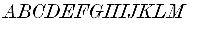 Scotch Modern Italic Font UPPERCASE