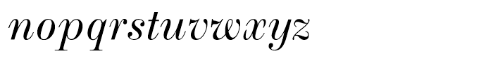 Scotch Roman Italic Font LOWERCASE