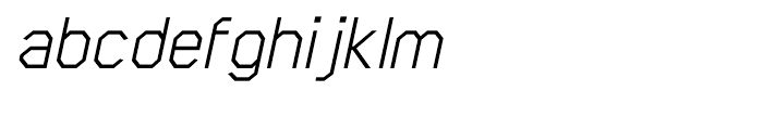 Scriber Italic Font LOWERCASE