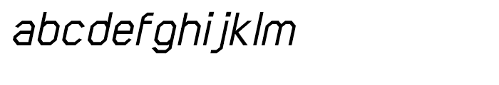 Scriber Medium Italic Font LOWERCASE