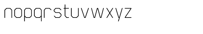 Scriber Thin Font LOWERCASE