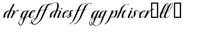 Scriptissimo Forte Ligatures Font LOWERCASE