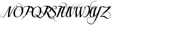 Scriptissimo Forte Swirls Middle Font UPPERCASE