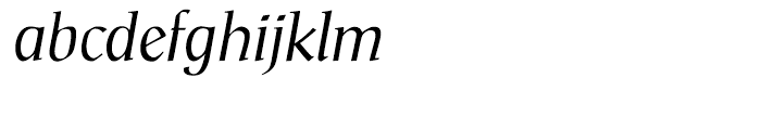 Scriptuale Italic Font LOWERCASE