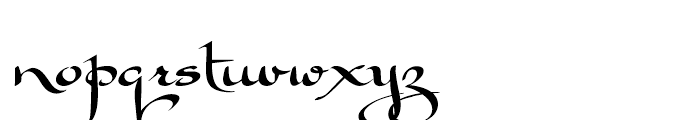 Scrittura Moderna Font LOWERCASE