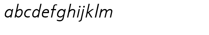 Scylla Italic Font LOWERCASE
