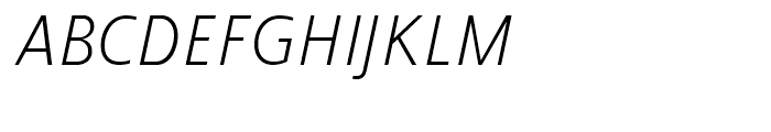 Scylla Light Italic Font UPPERCASE