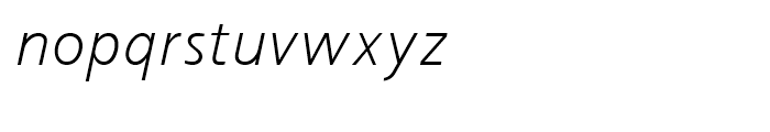 Scylla Light Italic Font LOWERCASE