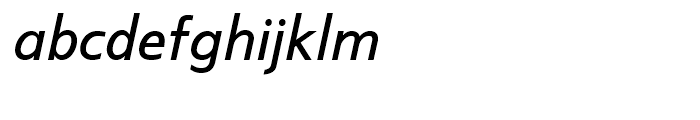 Scylla Medium Italic Font LOWERCASE