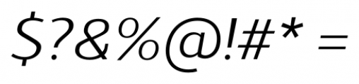 Schar Italic Font OTHER CHARS