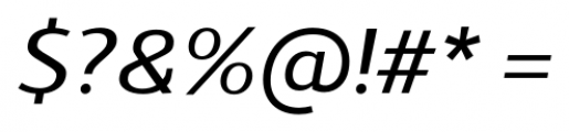 Schar Medium Italic Font OTHER CHARS