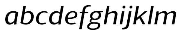 Schar Medium Italic Font LOWERCASE