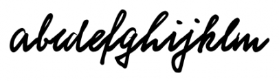 Schneid Handwriting Pro Regular Font LOWERCASE