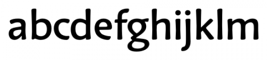 Schoiffer Sans Bold Font LOWERCASE