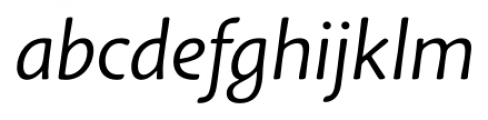 Schoiffer Sans Italic Font LOWERCASE