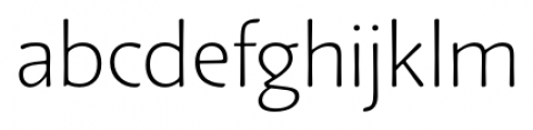 Schoiffer Sans Light Font LOWERCASE