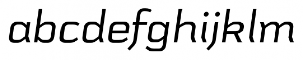 Schwager Sans Italic Font LOWERCASE