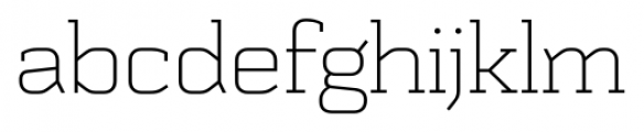 Schwager Thin Font LOWERCASE