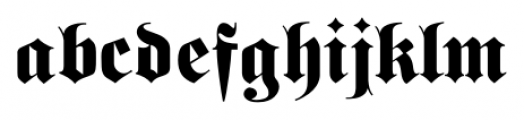 Schwere Fraktur Pro Regular Font LOWERCASE