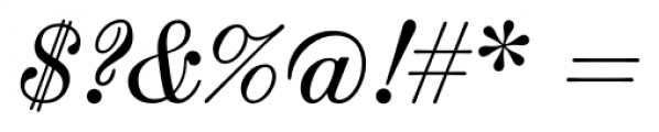 Scotch Micro Italic Font OTHER CHARS