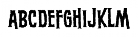 ScreamQueen Thin BB Regular Font LOWERCASE