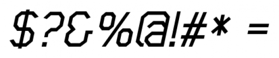 Scriber Medium Italic Font OTHER CHARS