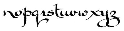 Scrittura  Antiqua Font LOWERCASE