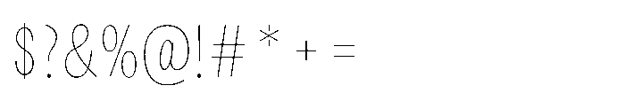 SC Maydon Hiarline Font OTHER CHARS