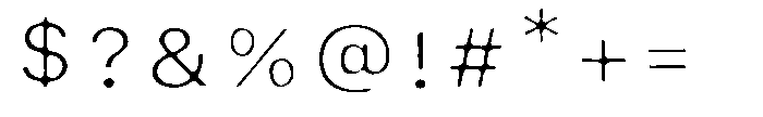 SCC Afrora Font OTHER CHARS