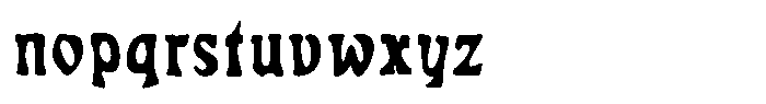 SCC Los Pollos Font LOWERCASE