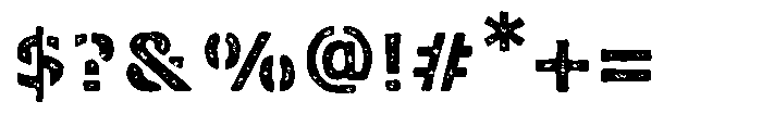 SCC Malosala Malosala Grunge Texture Font OTHER CHARS