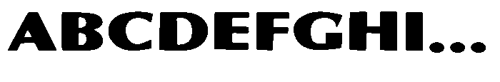 SCC Maymons Font UPPERCASE