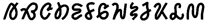 SCC Moenark Font UPPERCASE