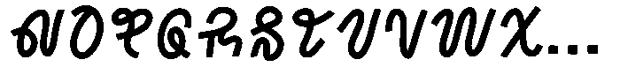 SCC Moenark Font UPPERCASE