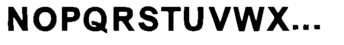 SCC Moenark Font LOWERCASE