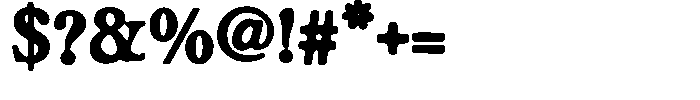 SCC Nyemark Nyemark Bold Font OTHER CHARS