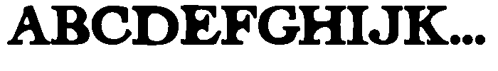 SCC Nyemark Nyemark Bold Font UPPERCASE