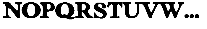 SCC Nyemark Nyemark Bold Font UPPERCASE