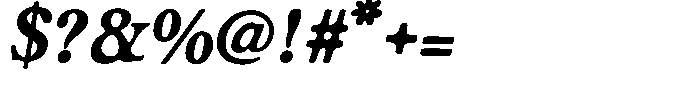 SCC Nyemark Nyemark Italic Font OTHER CHARS