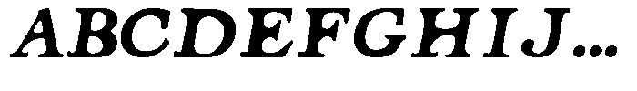 SCC Nyemark Nyemark Italic Font UPPERCASE
