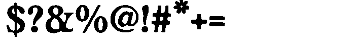 SCC Nyemark Nyemark Regular Font OTHER CHARS