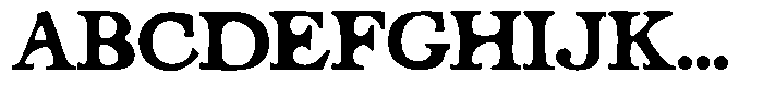SCC Nyemark Nyemark Regular Font UPPERCASE