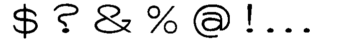 SCC Salemo Font OTHER CHARS